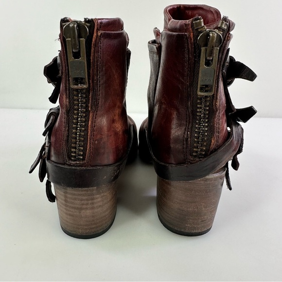 Freebird Women's FB-Circe Brown Leather Ankle Booties Size 8 - Picture 5 of 7